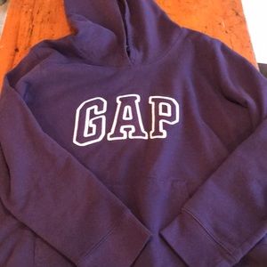 Gap purple hooded sweatshirt